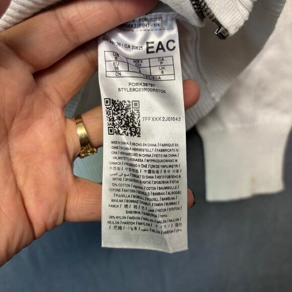 Guess Zip Up Sweater Jacket Cardigan Preppy Spell Out Hooded Comfy Preppy Cozy - Picture 5 of 16